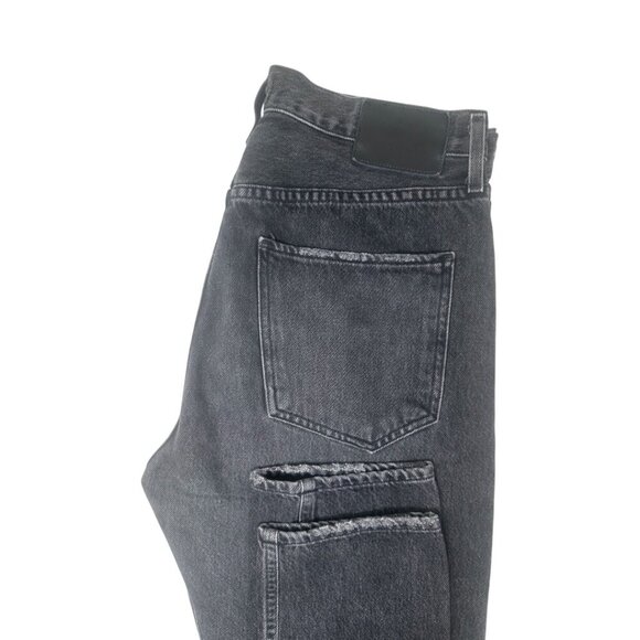 Agolde x Talula High Rise Taper Black Faded Jeans Size 27 Distressed Denim - Picture 7 of 14